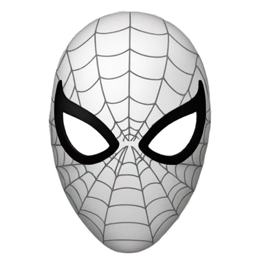 black Spider-man mask sticker