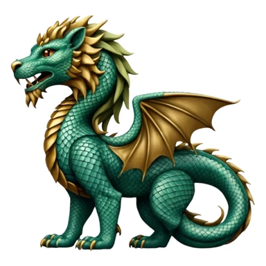 Mušḫuššu, hybrid dragon-lion, Mesopotamian myth sticker