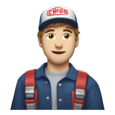 MrBeast wearing a choo-choo sticker