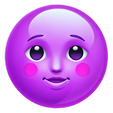 Neon violet moon sticker