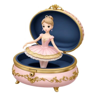 Ballerina Jewelry Music Box sticker