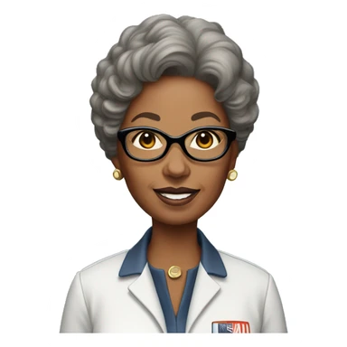 Annie Easley, NASA scientist uniform, unbespectacled sticker