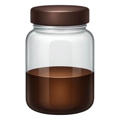 dark brown beauty jars sticker
