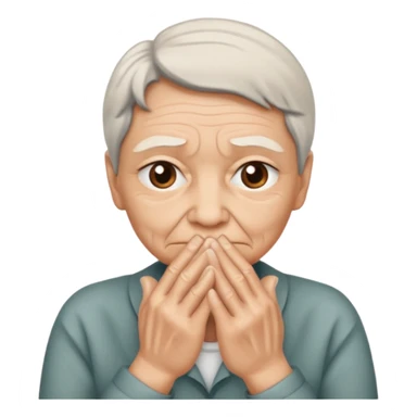 Une personne qui se frotte les mains avec un regard suspect  sticker