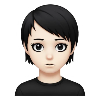 emo kid saying 67 sticker