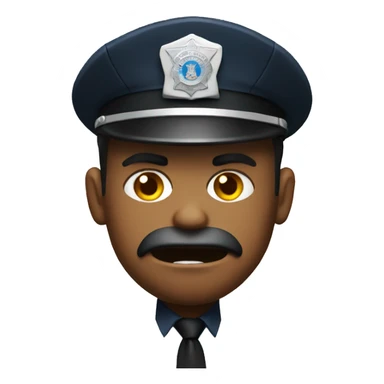 Angry police officer  sticker