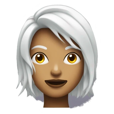 An electrified woman head sticker