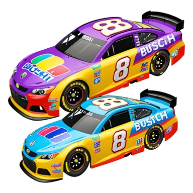 Kyle Busch Car (No. 8) best view sticker