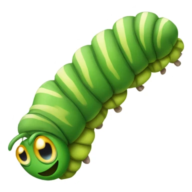 Caterpillar wearing shoes sticker