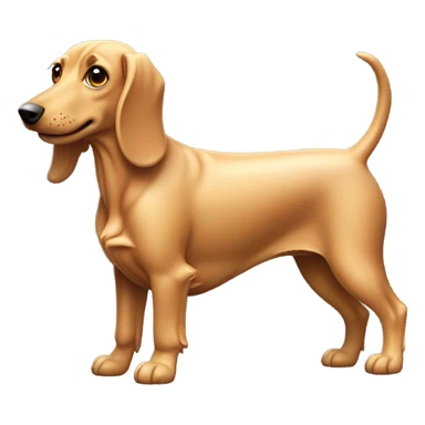 Teckel dog blonde sticker