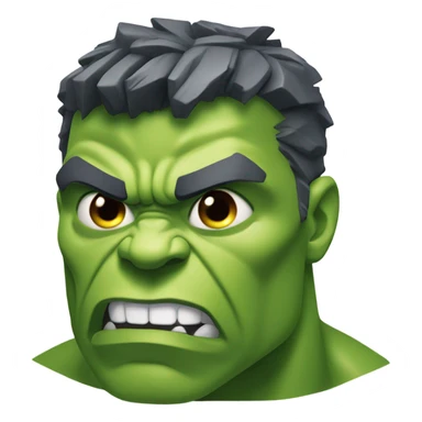 Hulk head  sticker