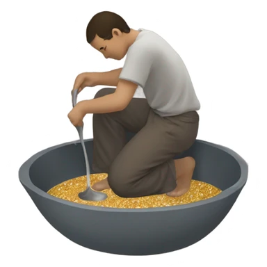 Gold panning sticker