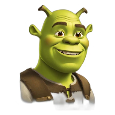 Shrek eating sticker