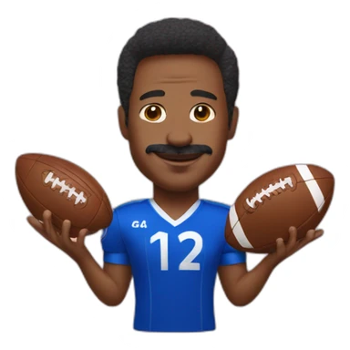 ted lasso with football shirt sticker