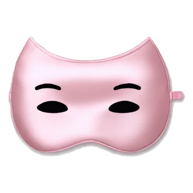 Light Pink Satin Sleep Mask sticker