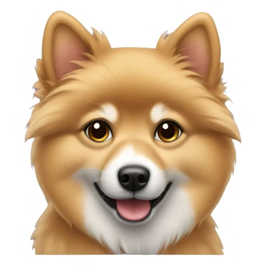 Spitz with sable coat sticker