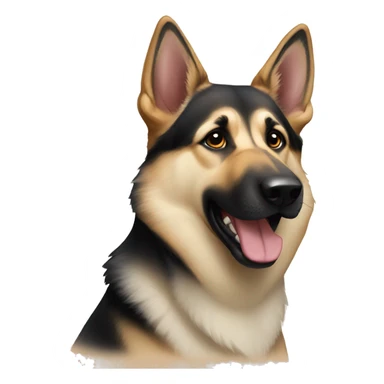 German shepherd husky mix sticker