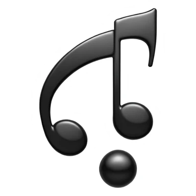 Animated music note bobbing up and down sticker