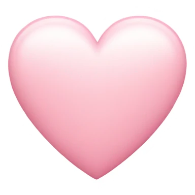 light pink heart sticker