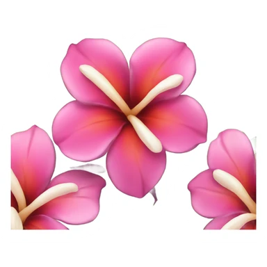 hawaiian flower sticker