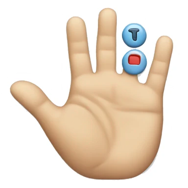 hand pushing 2 buttons sticker