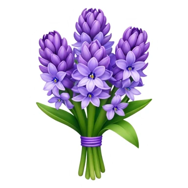 a light bouquet of Hyacinth sticker