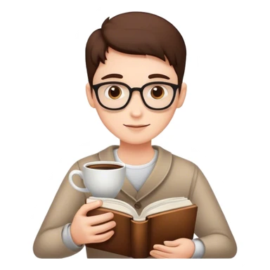 Coffee and a Book sticker