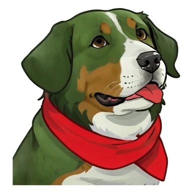Bernese mountain dog sticker