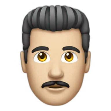 silver freddy mercury  sticker