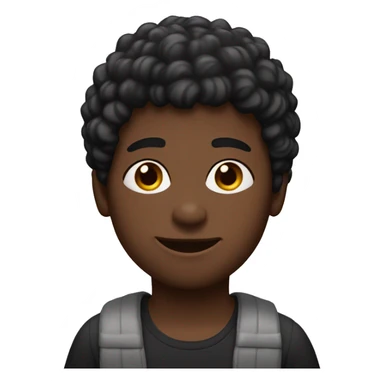 Black boy with mullet Hair and a saying “soy maxi y soy black” sticker