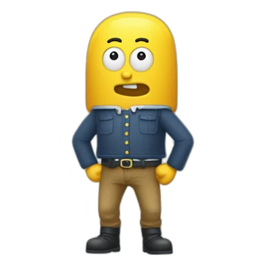 Bob l'éponge qui saute par dessus titeuf sticker