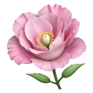 a Beautiful light pink flower Eustoma sticker