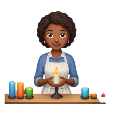 Candle Maker black woman sticker