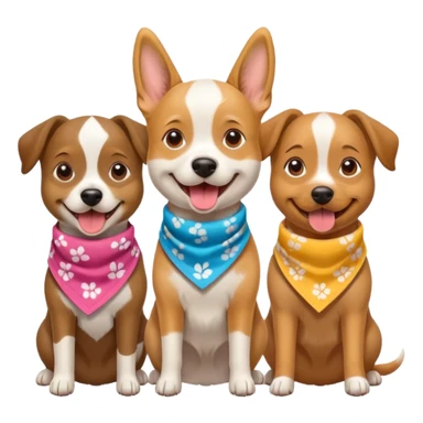 three dogs at the music festival sticker