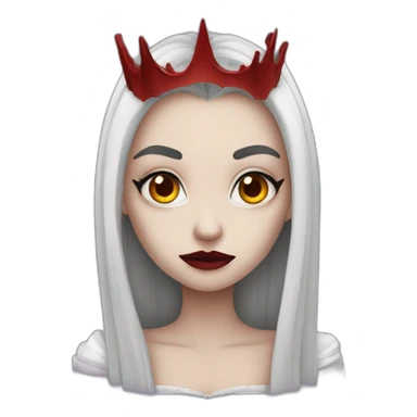 Sad vampire queen sticker