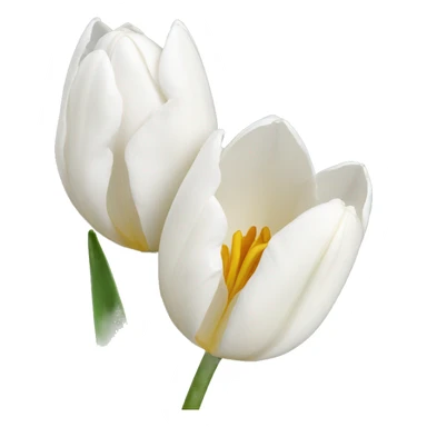 white tulips sticker