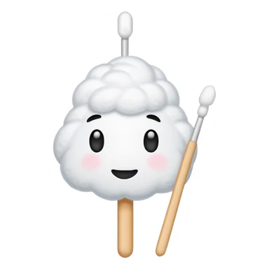 Cotton swabs sticker