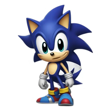 Dark sonic sticker