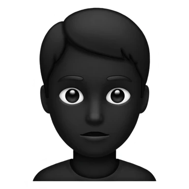 silueta negra persona sticker