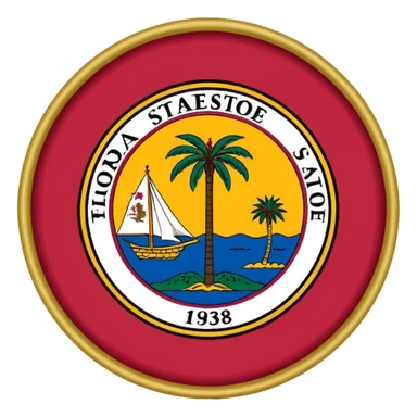 Florida state flag sticker