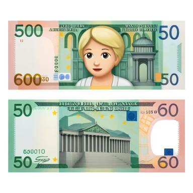 Billet de 500 sticker