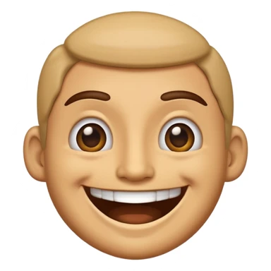 Twitch emoji showing a cheerful face with a big smile, representing happiness and positivity sticker