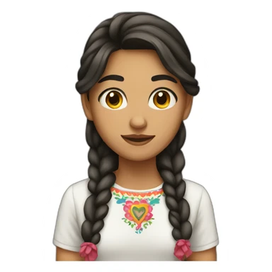 mexican teen girl sticker