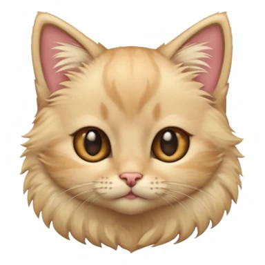kitten with blonde hair and brown eyes sticker