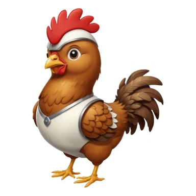 Chicken jokey sticker