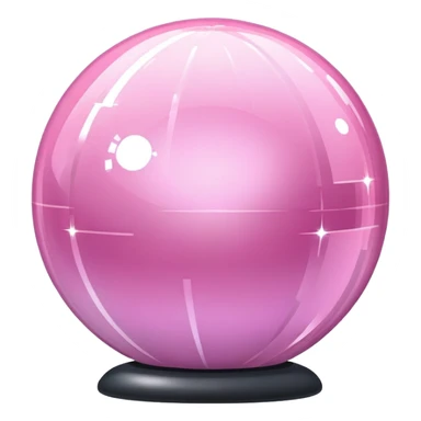 baby pink disco globe sticker