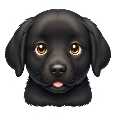 Fat black lab dog sticker