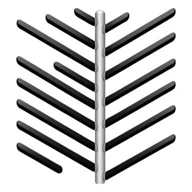 imatge with paralel lines, black and white, well organizated sticker