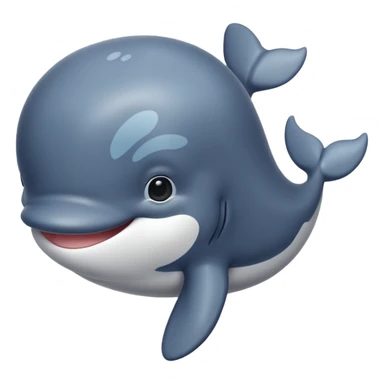 un bébé baleine tout chou sticker