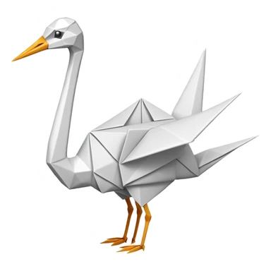 Un M en origami sticker